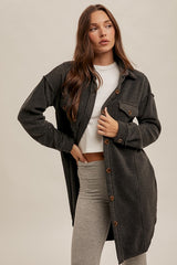 Long Fleece Shacket