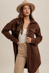 Long Fleece Shacket