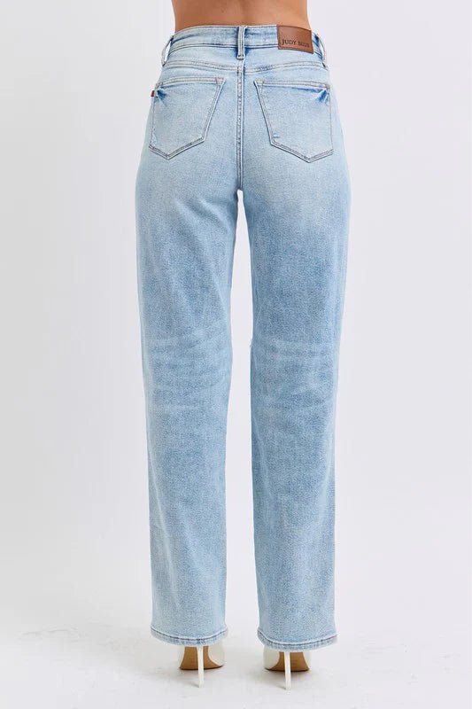 Judy Blue High Waist Magic Destroy 90's Straight Jeans - FINAL SALE! - The Nines