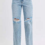 Judy Blue High Waist Magic Destroy 90's Straight Jeans - FINAL SALE! - The Nines