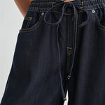 MICA High Rise Wide Leg Elastic Tie Waist Lyocell Jean - The Nines