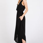 Solid V - neck Jumpsuit - 2 colors! - The Nines