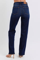 Judy Blue High Waist Dark Straight Jeans