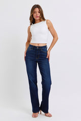 Judy Blue High Waist Dark Straight Jeans