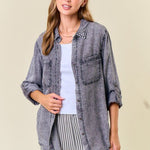Chambray Button Tops - 2 Colors! - The Nines