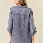 Chambray Button Tops - 2 Colors! - The Nines