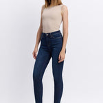 Dark Wash Vervet High Rise Ankle Skinny - The Nines