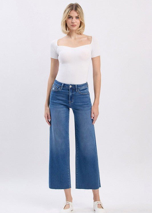 Vervet Comfort Stretch Slim Wide Leg Jean - The Nines
