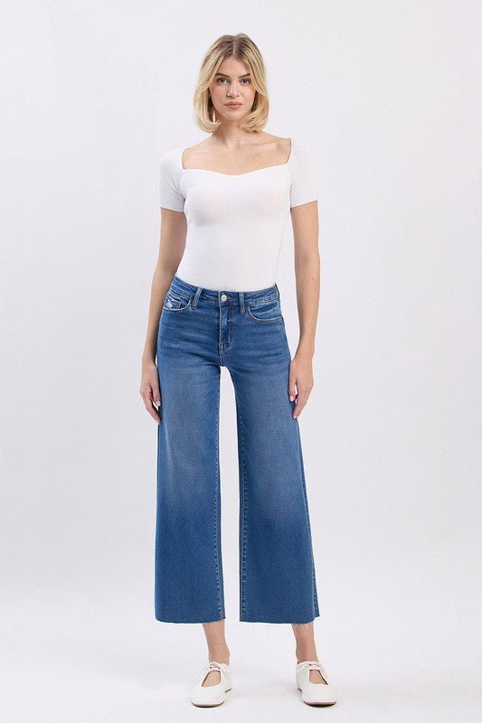 Vervet Comfort Stretch Slim Wide Leg Jean - The Nines