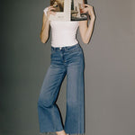 Vervet Comfort Stretch Slim Wide Leg Jean - The Nines