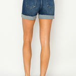 Risen High Rise Cuffed Shorts - The Nines