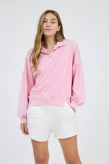 Washed Snap Button Long Sleeve Top - 3 Colors!