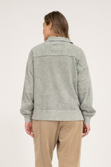 Light Olive Zip Up