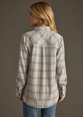 Light Gray & Black Find Your Fire Super Soft Flannel