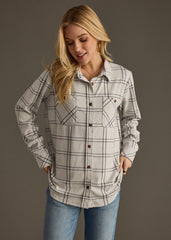 Light Gray & Black Find Your Fire Super Soft Flannel