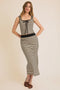 Tie Front 2 Piece Skirt & Tank Set