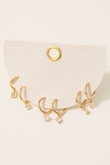 Rhinestone Hoop Earrings