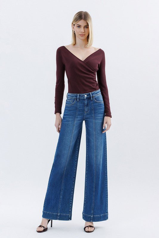 Flying Monkey High Rise Wide Leg Trouser - The Nines