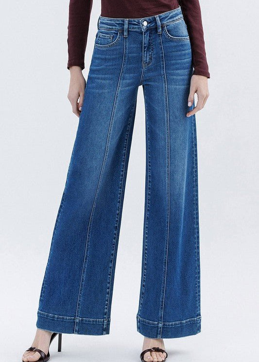 Flying Monkey High Rise Wide Leg Trouser - The Nines