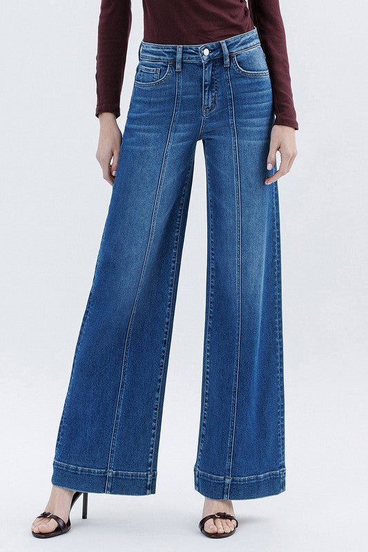 Flying Monkey High Rise Wide Leg Trouser - The Nines