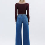 Flying Monkey High Rise Wide Leg Trouser - The Nines