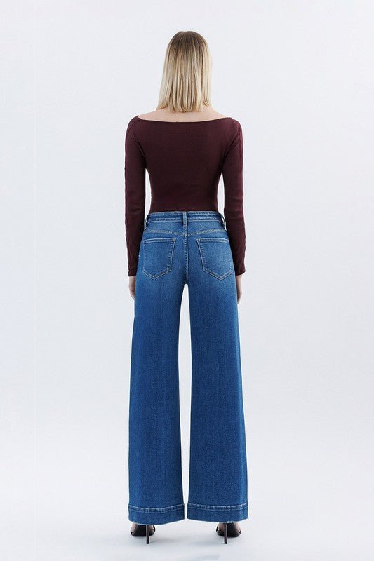 Flying Monkey High Rise Wide Leg Trouser - The Nines