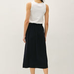 Linen Blend Button Skirt - 2 Colors! - The Nines