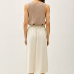 Linen Blend Button Skirt - 2 Colors! - The Nines