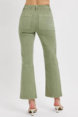 Risen Sage Ankle Flare Jean