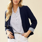 Navy Striped Lined Blazer - FINAL SALE! - The Nines