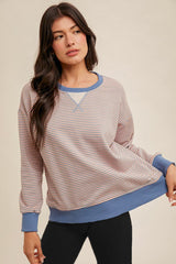 Live In The Moment Striped Pullovers - 2 Colors!