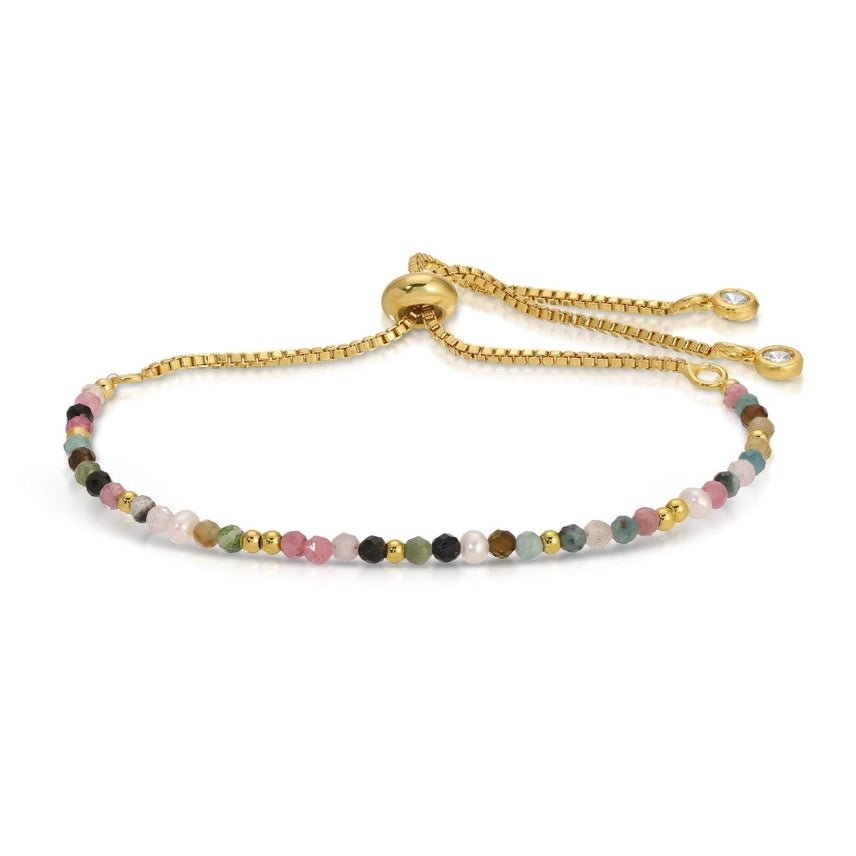 Delicate Stone Pulley Bracelet - 2 colors! - The Nines