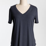 V - neck Short Sleeve Tailored Tees - 4 colors! - The Nines
