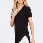 V - neck Short Sleeve Tailored Tees - 4 colors! - The Nines