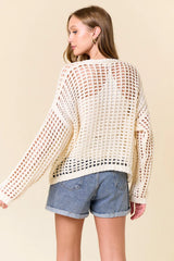 OPEN KNIT CARDIGAN