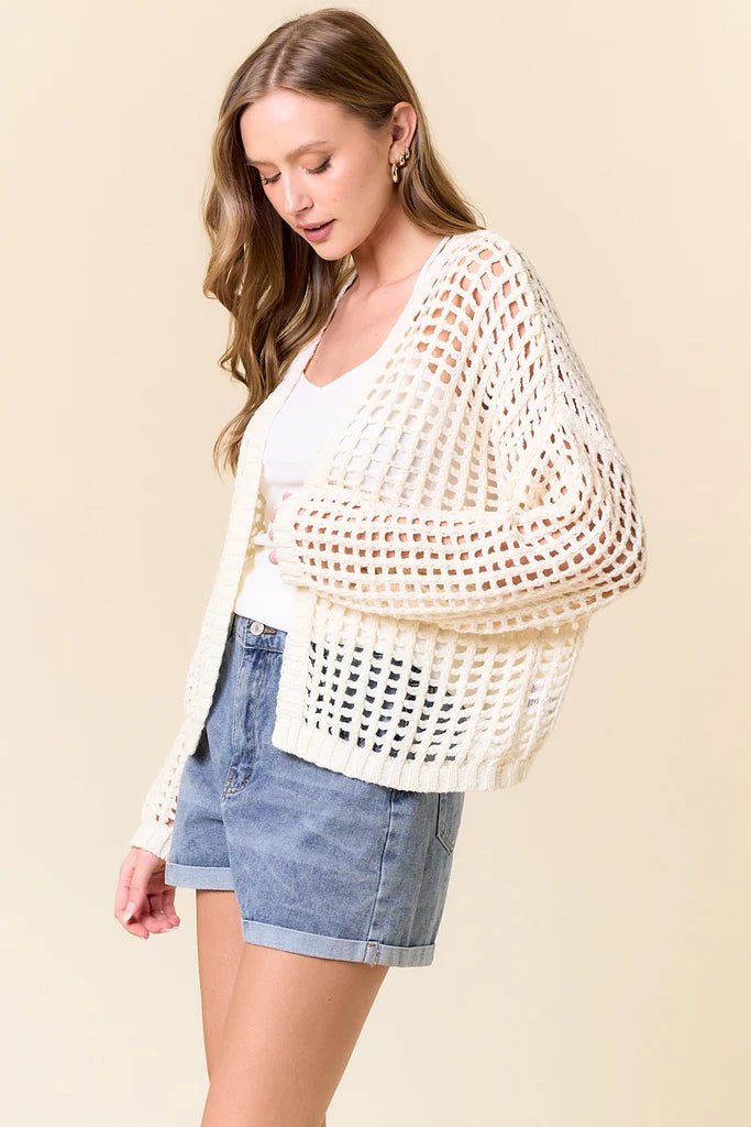 Crochet Cardigan - 2 Colors! - The Nines