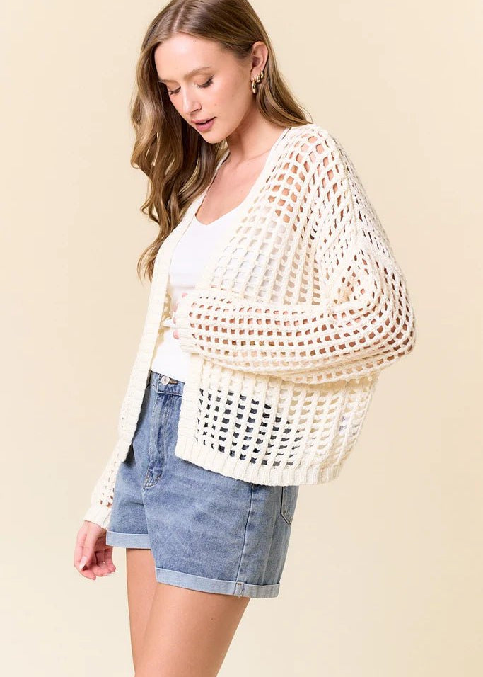 Crochet Cardigan - 2 Colors! - The Nines