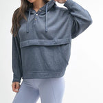 Burnout Fleece Snap Hoodie - 2 colors! - The Nines