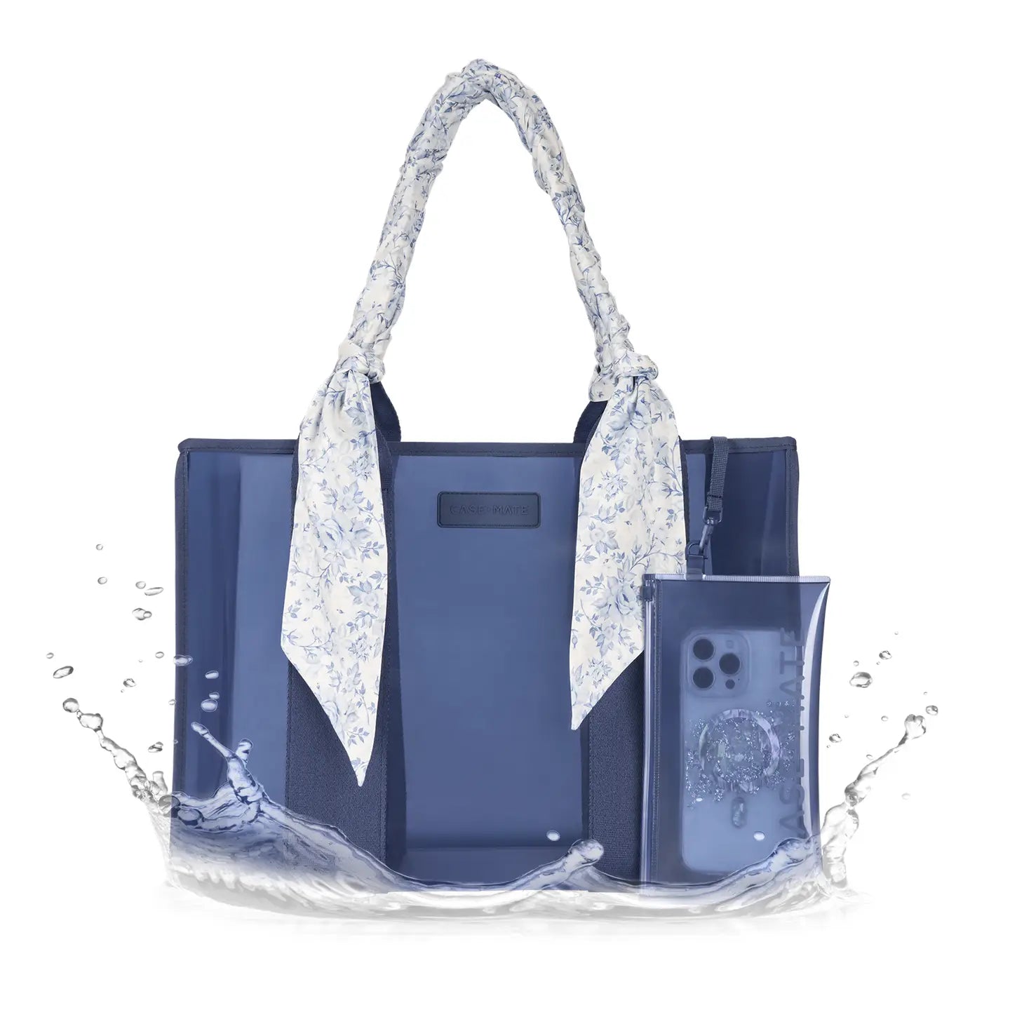 Case - Mate Something Navy Jelly Tote Bag - The Nines