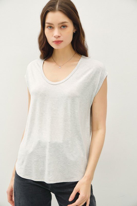 Cap Sleeve Layering Tops - 2 Colors! - The Nines