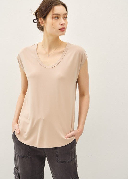 Cap Sleeve Layering Tops - 2 Colors! - The Nines