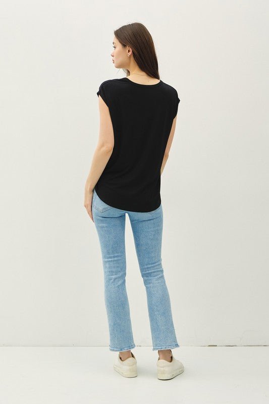 Cap Sleeve Layering Tops - 2 Colors! - The Nines