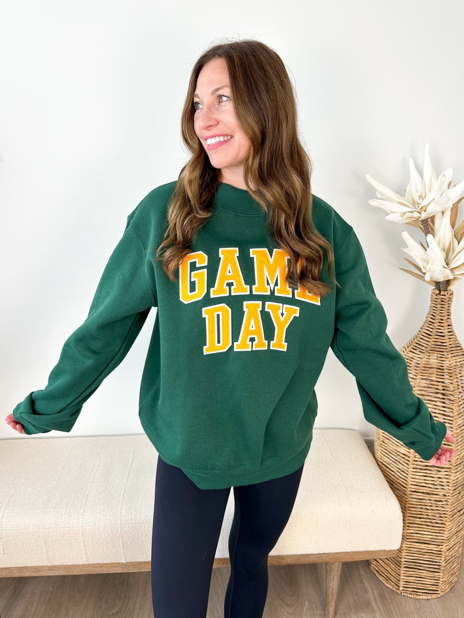 "Game Day" Mock Neck Sweatshirt - 3 colors! - The Nines