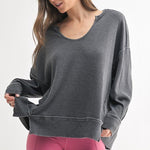 Mono B Oversized Waffle Top - 2 Colors! - The Nines