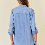 Chambray Button Tops - 2 Colors! - The Nines