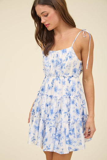Blue Floral Dress