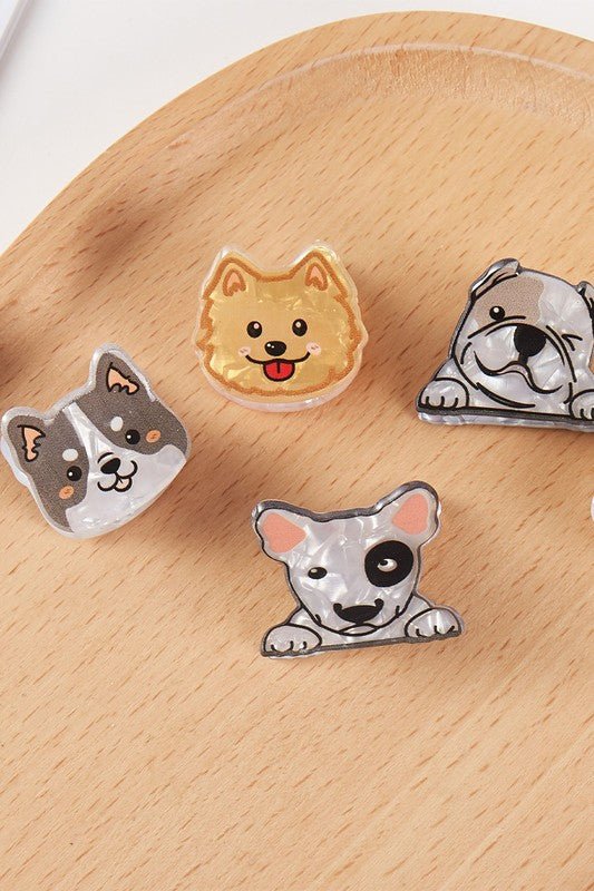 Cute Dog Mini Hair Claw Clips - The Nines