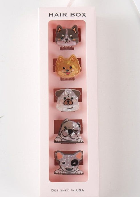 Cute Dog Mini Hair Claw Clips - The Nines