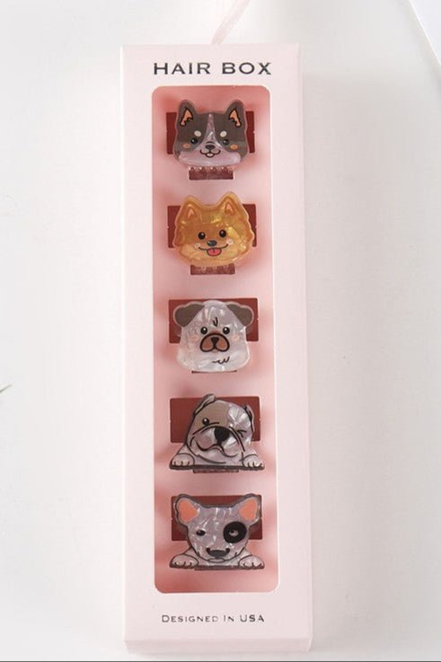 Cute Dog Mini Hair Claw Clips - The Nines