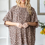 Oversized Animal Ribbed Top - The Nines